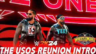 The Usos 2024 Reunion Intro X Bloodline Theme Remix WWE 2K24  MODS