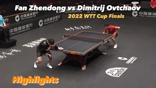 BEST MATCH: Fan Zhendong 樊振东 vs Dimitrij Ovtcharov | 2022 WTT Cup Finals (Ms-QF) HD Highlights