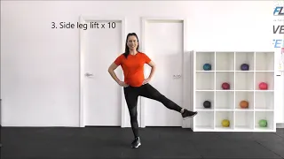 10 Minute Leg Strengthening+ Balance+ Stability Routine (no equipment) | 10 Easy Leg Exercises