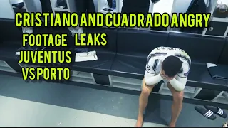 Cristiano Ronaldo and Cuadrado angry at dressing room footage leaks video #ronaldo #juventus #ucl