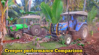 New Holland vs Farmtrac vs Deutz fahr | Banana mulching | Creeper performance | PTO power testing