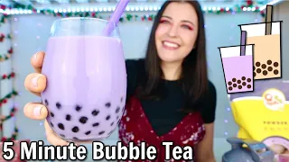 5-Minute Taro Bubble Tea Recipe