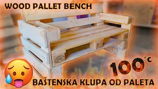 #17 Baštenska klupa od paleta / Wood pallet bench - Precizan Rez
