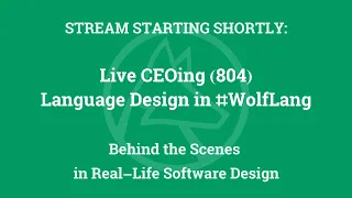 Live CEOing Ep 804: Language Design in the Wolfram Language [Tabular]