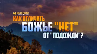 Как отличить Божье «нет» от «подожди»? | "Библия говорит" | 1177