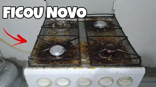 COMO LIMPA UM FOGÃO MUITO SUJO / MUITO FACIL