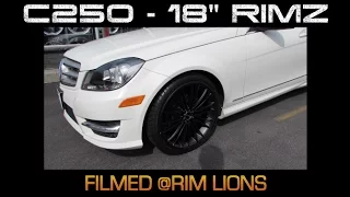 2013 MERCEDES C 250 WITH 18 INCH BLACK RIMS & TIRES