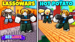 Roblox Bedwars Lasso Wars And Hot Potato Gameplay (No Commentary)