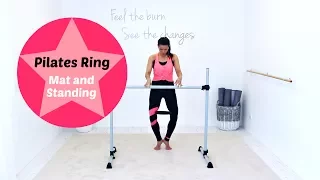 Barre Workout Magic Circle Barlates Body Blitz Pilates Ring Mat and Standing Workout