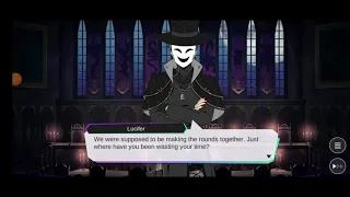 Lucifer being scary... (Obey Me! Shall we date?) (Mask event)