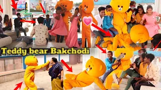 Teddy Bear Romantic Dance With Girls | Teddy Bear Bakchodi Prank ON Girls 2022 (Abs teddy)