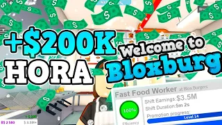 🤑El MEJOR TRABAJO de BLOXBURG 👈-Welcome To Bloxburg - Roblox