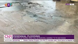 Madina Doku residents call on municipal assembly to fix bad roads made worse by floods