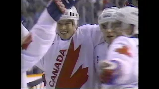 Équipe Canada contre Union Soviétique , Coupe Canada 87, Wayne Gretzky et Mario Lemieux .Final.