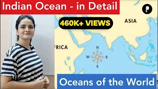 World Map: Oceans - Indian Ocean (हिंद महासागर) - In Detail