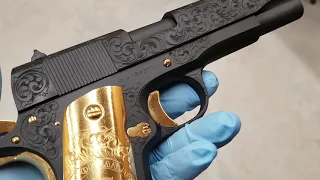 Custom Hand Engraved 38 super