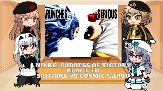 Nikke: Goddess Of Victory reacts to Saitama vs Cosmic Garou animation | Read Desc