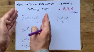 How to Draw Structural Isomers containing Oxygen (C4H10O)