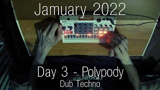 Jamuary 2022 | Day 3 | "Polypody" | Dub Techno on Korg Volca Sample