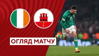 Ірландія — Гібралтар. Кваліфікаційний раунд Євро-2024. Огляд матчу. 19.06.2023. Футбол