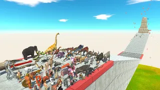 Rapid competition Part 2 featuring all ARBS Dinosaurs Animals on a downhill - Combat Simulation