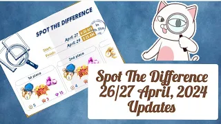 June's Journey SPOT THE DIFFERENCE , 26/27 April, 2024 updates