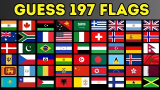 Guess All 197 Flags Of The World! | Guess The Flag Quiz In 2024