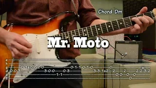 Mr.Moto - Guitar Tab and Chords, como tocar, レッスン , урок, табулатуры