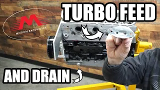 Turbo LS Oil Feed and Drain Locations