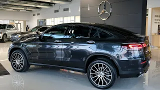 2022 GLC 300 4MATIC Coupe In Graphite Grey Metallic and AMG Line Exterior Night Package (255 hp)