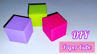 How to Make a Paper Cube Box | DIY Origami Cube Box Making Tutorial | Easy Paper Cube box Idea