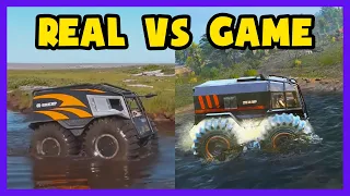 SnowRunner vs Real Life | SHERP Showcase | Offroad Physics Comparison