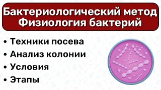 Бактериологический метод МИКРОБИОЛОГИЯ: культуральный метод, посев на питательные среды микра