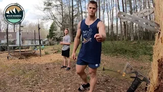 Throwing Knife and Tomahawk Trick Shots