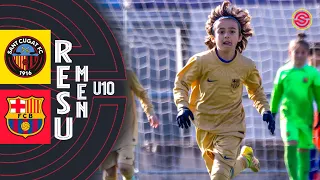 RESUMEN: Sant Cugat FC vs FC Barcelona Benjamín A U10 2023