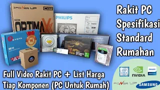 Cara Rakit PC Pemula | Spesifikasi Standar | Dari Awal Sampai Akhir