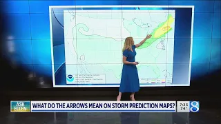 Ask Ellen: What do the arrows mean on storm prediction maps?