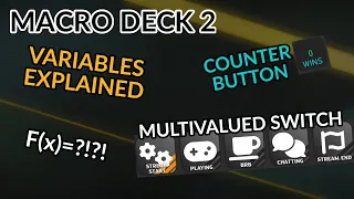 Macro Deck 2 | Variables Overview + Counter and Grouped Switch Buttons!