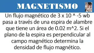 Ejercicio de Magnetismo. Flujo magnético 1