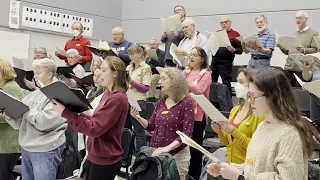 Carmina Burana in Rehearsal