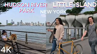 NYC [4K] WALKING TOUR of HUDSON RIVER PARK /LITTLE ISLAND  USA (06. 19, .23)!!!