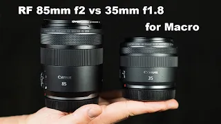 Best for Shooting Macro: Canon RF 85mm f2 IS Macro STM vs 35mm f1.8 IS Macro STM?