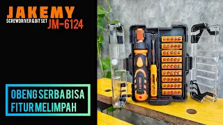 unboxing obeng set jakemy JM-6124 - handtool yang bikin puas