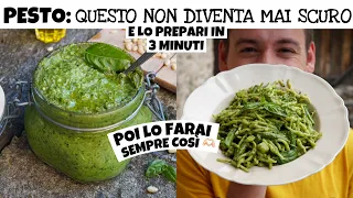 RICETTA DEL PESTO ALLA GENOVESE CHE NON DIVENTA MAI SCURO, ideale anche da congelare|Davide Zambelli