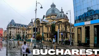 BUCHAREST - Romania - City Centre - Rain Walk