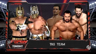 WWE Raw 2/8/16 The League of Nations vs The Lucha Dragons 2K16 Gameplay Results