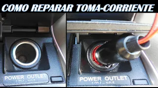 Como reparar toma de corriente 12v (cenicero) que no funciona en el auto