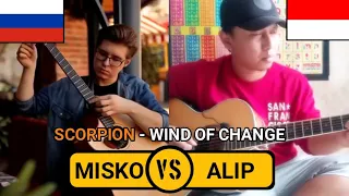 Alexandr Misko vs #Alip_ba_ta - Wind of change (fingerstyle cover)