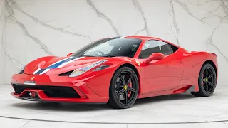 2015 Ferrari 458 Speciale - Rosso Corsa - Walkaround & Interior & Revs | Romans International [4K]