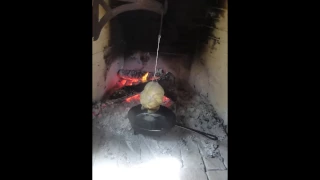 Open Fire Rotisserie Chicken